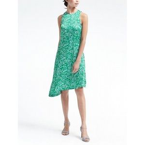 Banana Republic Racer Neck Asymmetrical Dress